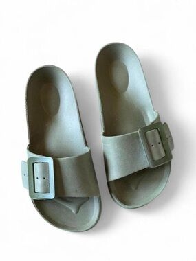 Sage Green Women’s Slides - 7